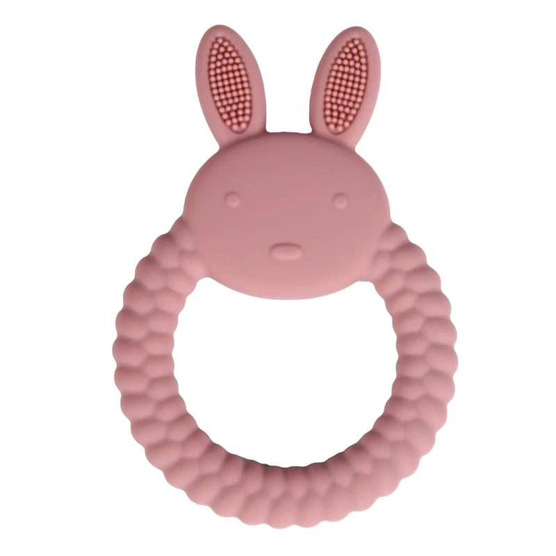 Baby Silicone Teether Cartoon Rabbit