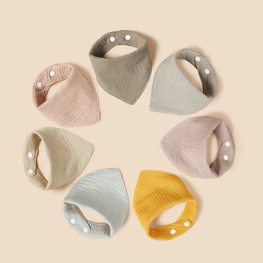7-Pieces Teething Baby Bibs Set