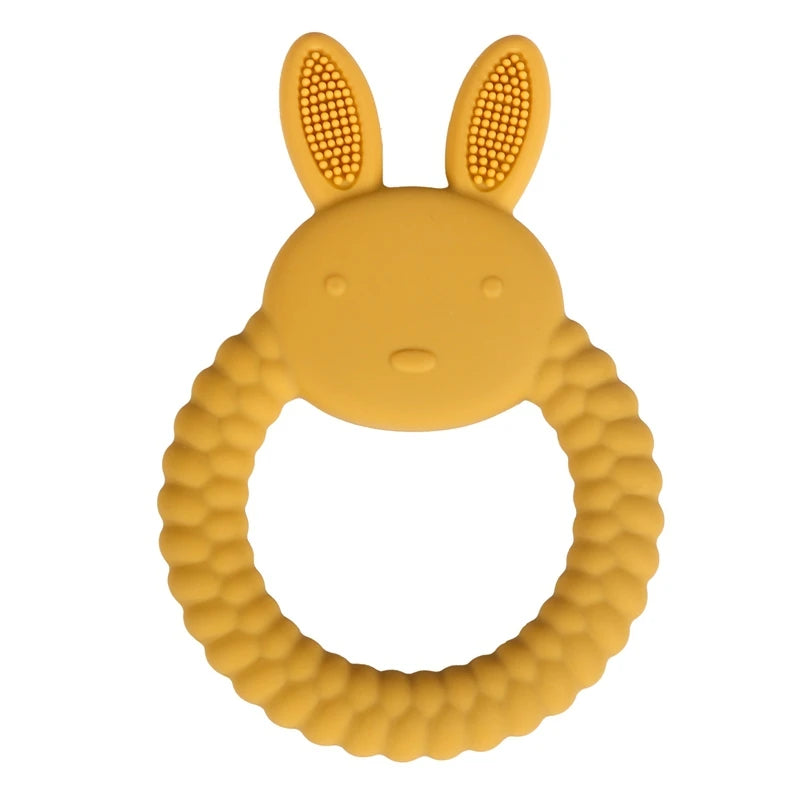 Baby Silicone Teether Cartoon Rabbit
