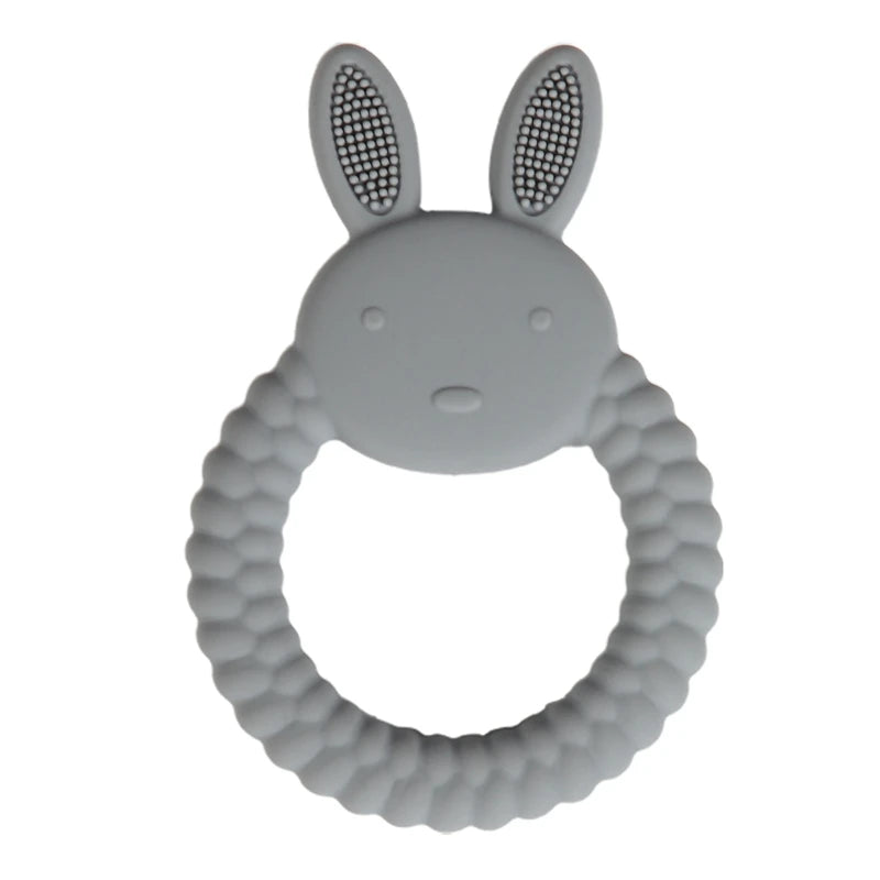 Baby Silicone Teether Cartoon Rabbit
